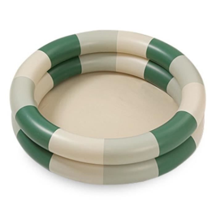 Piscine Gonflable Enfant Ø90cm - Pataugeoire Bébé Avec 3 Chambres à Air - Intérieur/Extérieur - Sans BPA