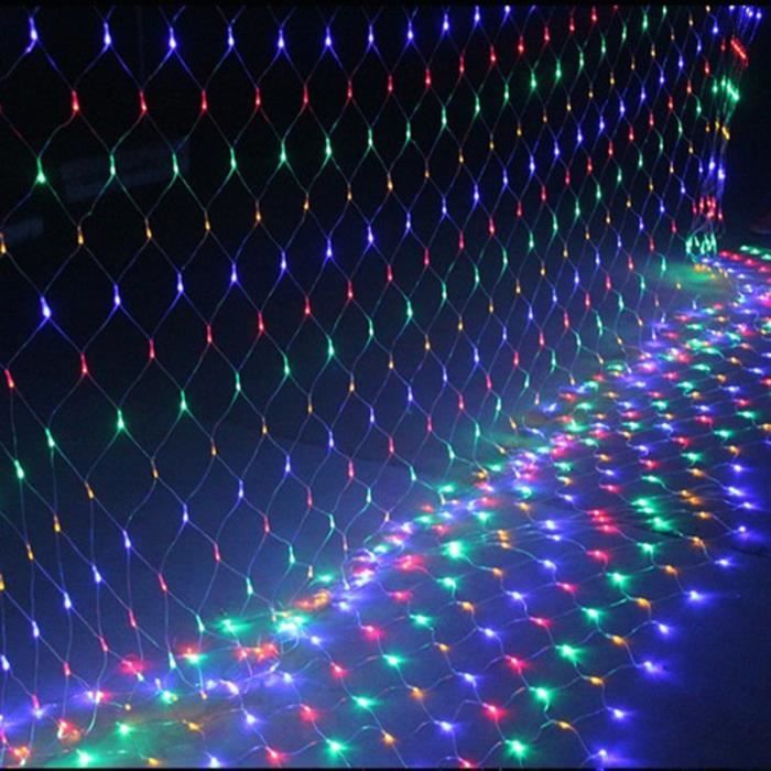 Filet Lumineux LED Extérieur – Carré – Guirlande Pour Cour Et Décoration