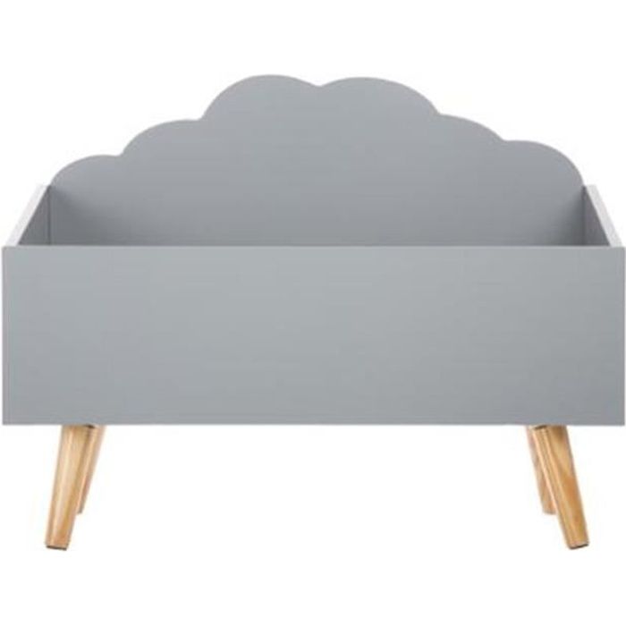 Coffre A Jouets Nuage Gris En Bois Autres Gris Achat Vente