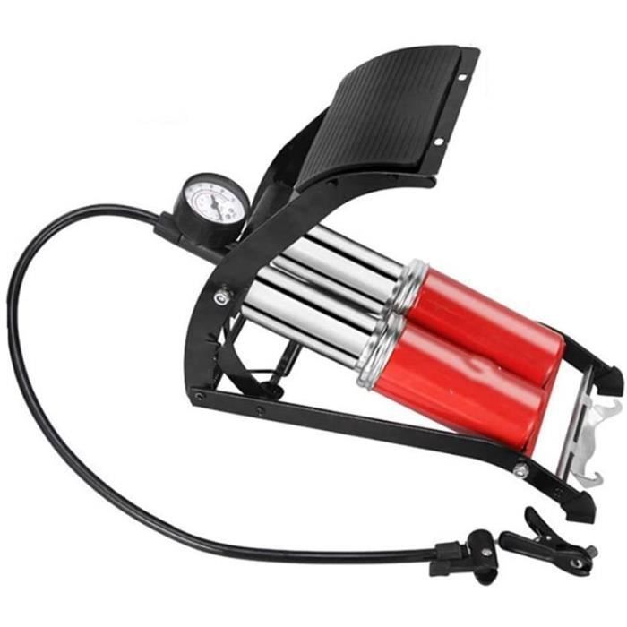 Pompe à Pied Haute Pression Pour Vélo – Mano, Pour Pneus, Accessoire Route Et VTT, Rouge