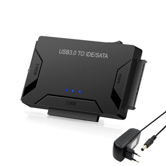 Adaptateur Usb 3 0 Vers Disque Dur Ide Sata Station D Accueil Usb 3 0 Vers Ide Sata Pour Disque Dur 2 5 Et 3 5 Sata Et Ide Hdd Prix Pas Cher Cdiscount