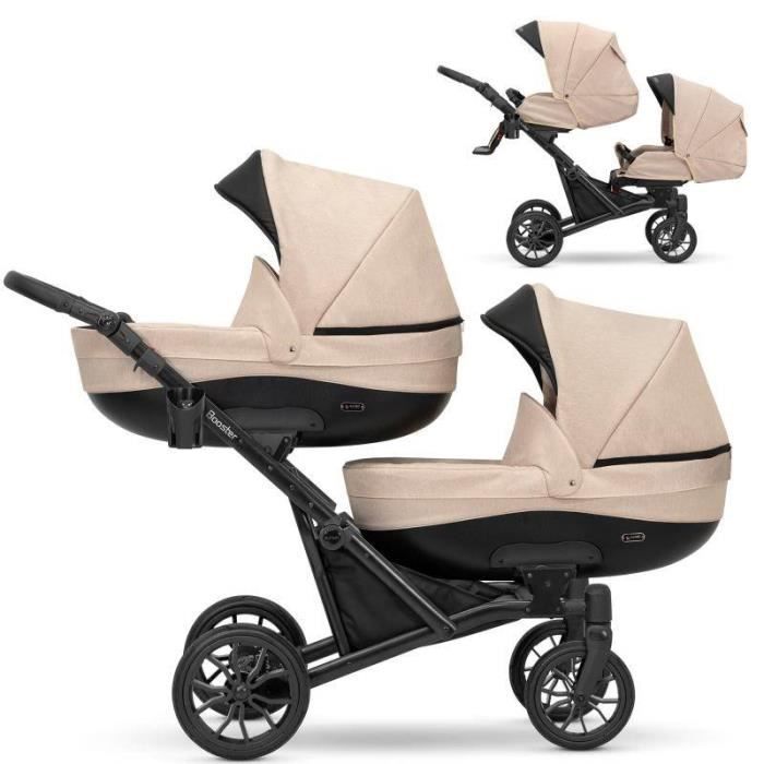 Poussette pack trio best sale pour jumeaux