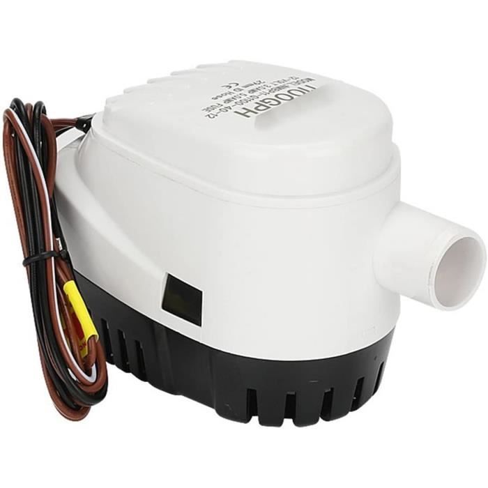 Drainage Eau Automatique Pompe De Cale Bateau 12V Automatique - 1100GPH, Interrupteur à Flotteur, Étanche Pompa Acqua 12v