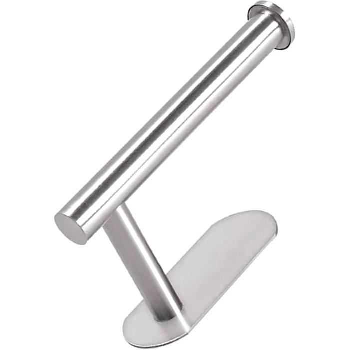 Haojie Porte-papier Toilette, Porte-rouleau Autocollant, Sans Perçage, Porte -papier Toilette, En Acier Inoxydable, Pour Toilette, Salle De Bain, Cuisine, Argenté