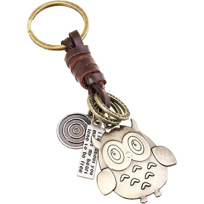Porte-clés Vintage Avec Pendentif Montre – Alliage, Rouge, Pile Incluse, Pour Sac Ou Clés, Cadeau Original