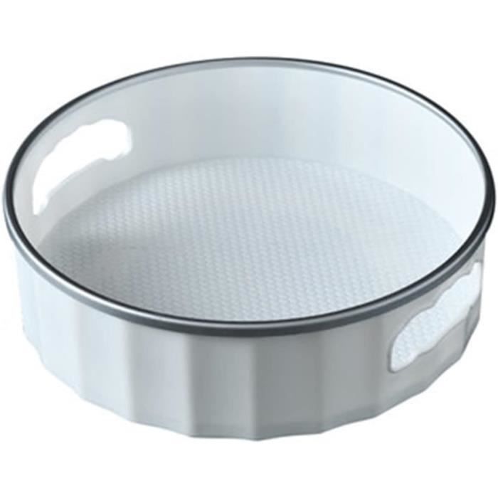 Plateau Tournant Epices Rotatif 2 Etages Lazy Susan Organisateur Organizer De Rangement Cuisine D'étagère De Placard Support De Stockage D'articles Pour Condiments,Frigo,Chambre 23x19.5cm