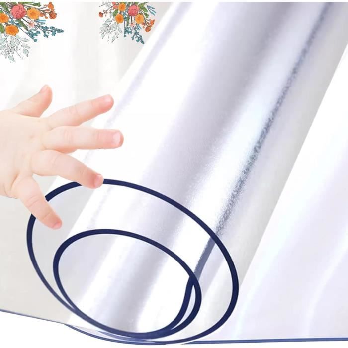 Nappe Transparente Épaisse 1,5 Mm D'Épaisseur Nappes Tapis De Bureau