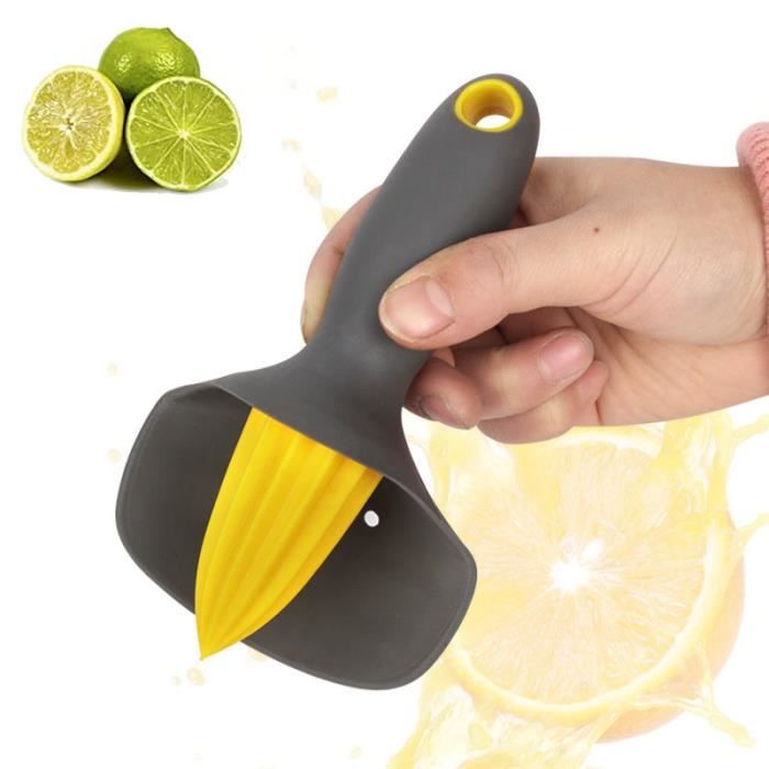 Presse-agrumes Manuel En Alliage De Zinc – Pour Citrons, Oranges – Facile à Utiliser Et à Nettoyer – Coloris Jaune