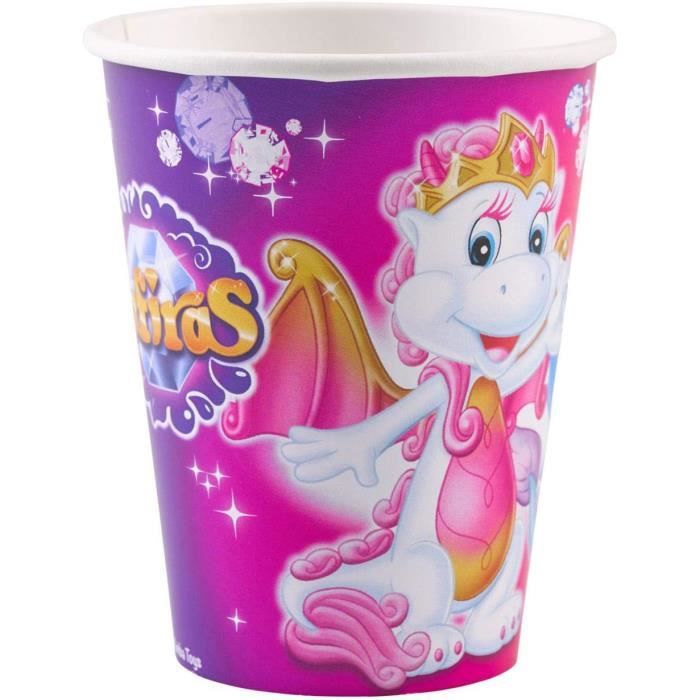 Lot De 8 Gobelets En Papier SUPER MARIO - 250 Ml - Neuf Sous Blister - Idéal Anniversaire Enfants