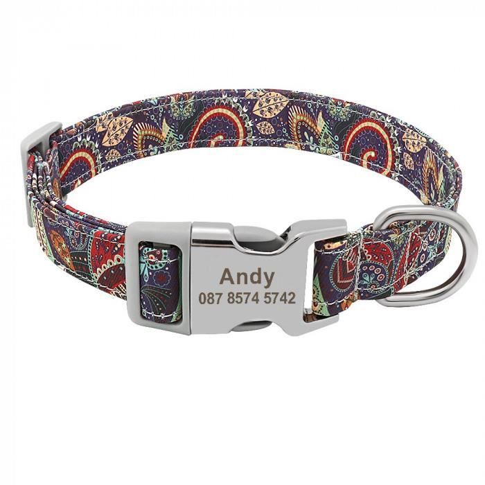 Version Purple7 M Collier De Chien Grave Personnalise Imprime D Etiquette Compagnie En Nylon Chiot Nom Chat Colliers Cdiscount Version Purple7 M Collier De Chien Grave Personnalise Imprime D Etiquette Compagnie En Nylon Chiot Nom Chat Colliers Cdiscount