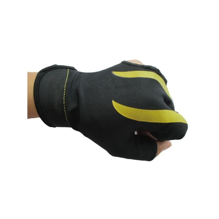 Gant De Billard PATIKIL – Main Gauche – 18,5 X 9 Cm – Spandex/Polyester – Ouvert 3 Doigts – Antidérapant – Pour Snooker, Carambole