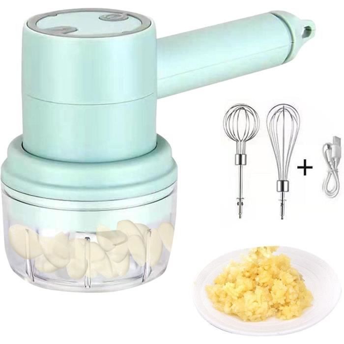 Hachoir à Ail électrique SYLEALA, Mini Hachoir à Légumes Portable