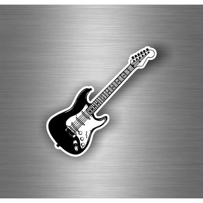 Autocollant sticker guitare electrique musique A - Cdiscount Maison