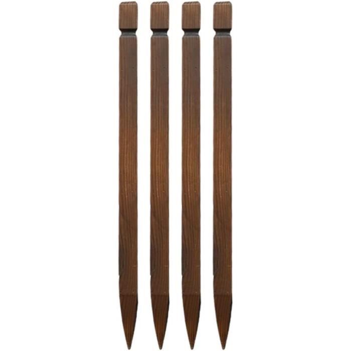 Lot De 4 Piquets D’ancrage En Acier Galvanisé Pour Balançoire - Coupe-vent Et Imperméable - 420 Mm - Installation Sans Béton
