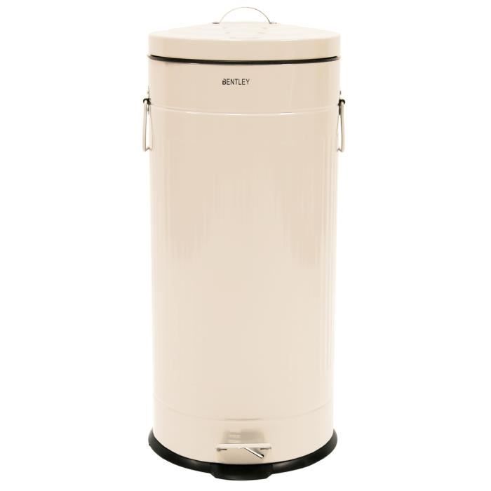 Poubelle Cuisine Rose Poudré Bentley Home Poubelle De Cuisine Retro A Pedale Acier 30 L