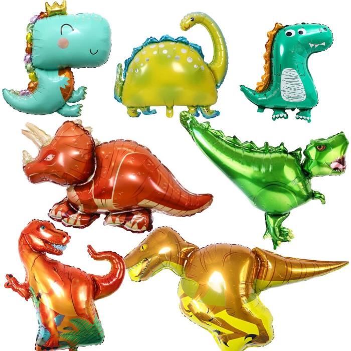 Grand Set De Ballons Dinosaures, Ballon Dinosaure Géant À Long Cou Vert, Set De Ballons, Ballons
