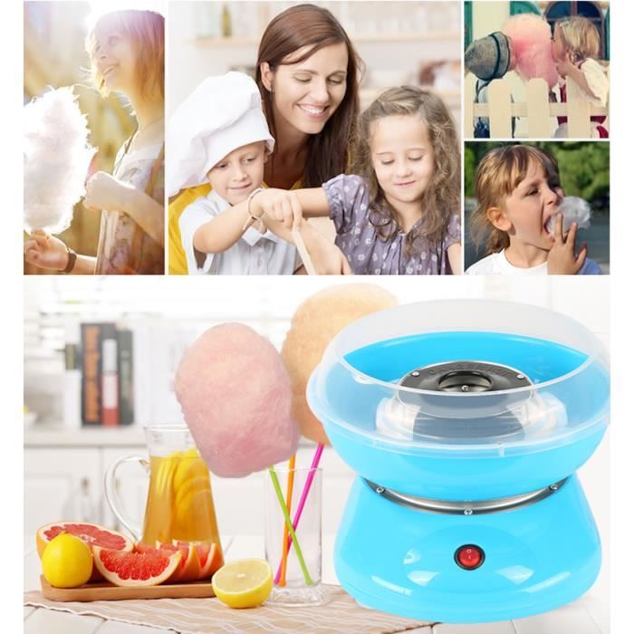 Appareil à barbe à papa - CANDY - Électrique - 500W - Couleur Rose et Sky Blue - 220V