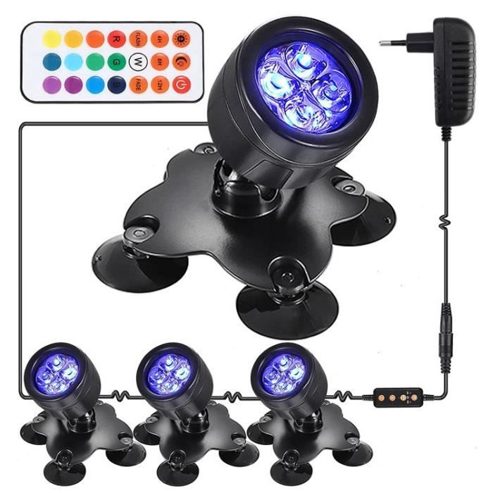 Lumières LED Submersible RGB Projecteurs Lampe spot imperméables APP  contrôlable avec Télécommandes IP68 Étanche pour Piscine, Étang - Cdiscount  Jardin