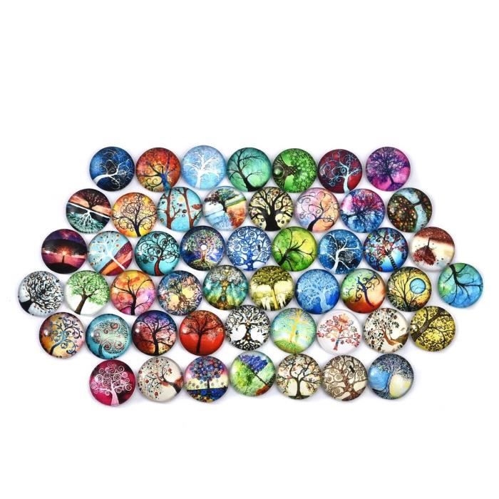 Pendentf Cabochon Arbre De Ve, Résne 25 Mm