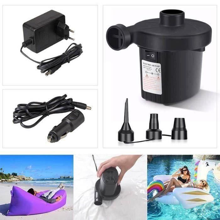 2 en 1 Rechargeable Gonfleur Degonfleur Electrique Pompe /À Air Portable Rapide pour gonfler//d/égonfler Le lit du Matelas pneumatique avec 3 Buses pour Matelas Gonflable Linkax Pompe /à Air /Électrique