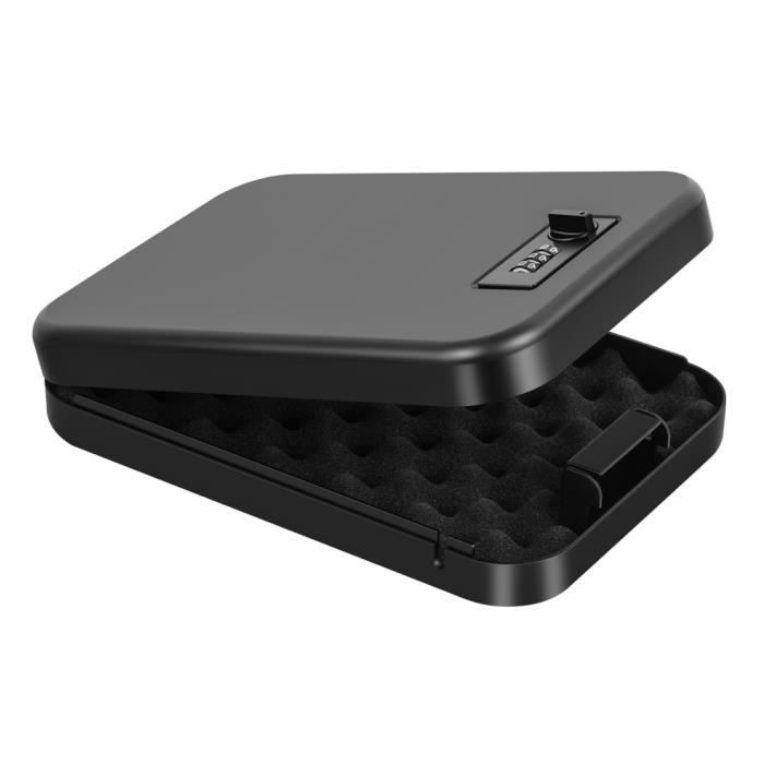 Stopbox Pro Compact - Coffre-fort Pour Pistolet à Verrouillage Par Empreinte Digitale - Noir