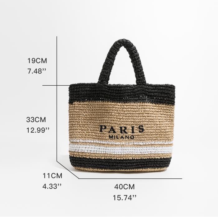 Sac hotsell raphia luxe