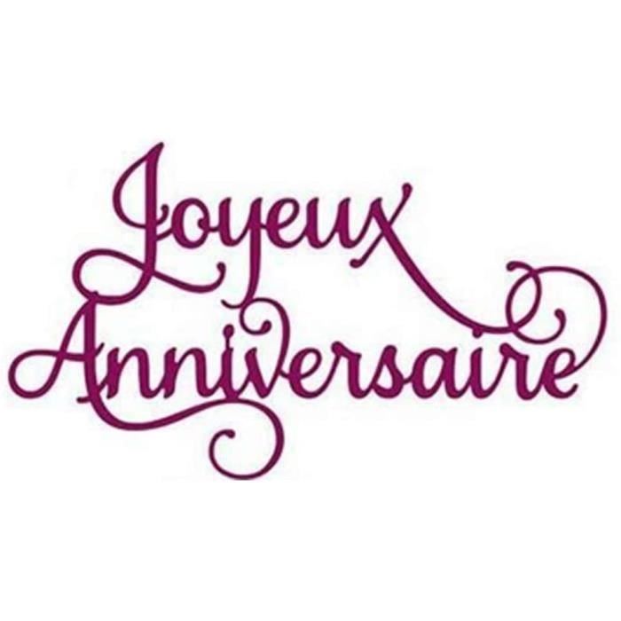 Domybest Joyeux Anniversaire Matrices De Decoupe Scrapbooking Dies De Decoupe En Metal Cutting Dies Scrapbooking Diy Gaufrage 252 Cdiscount Beaux Arts Et Loisirs Creatifs