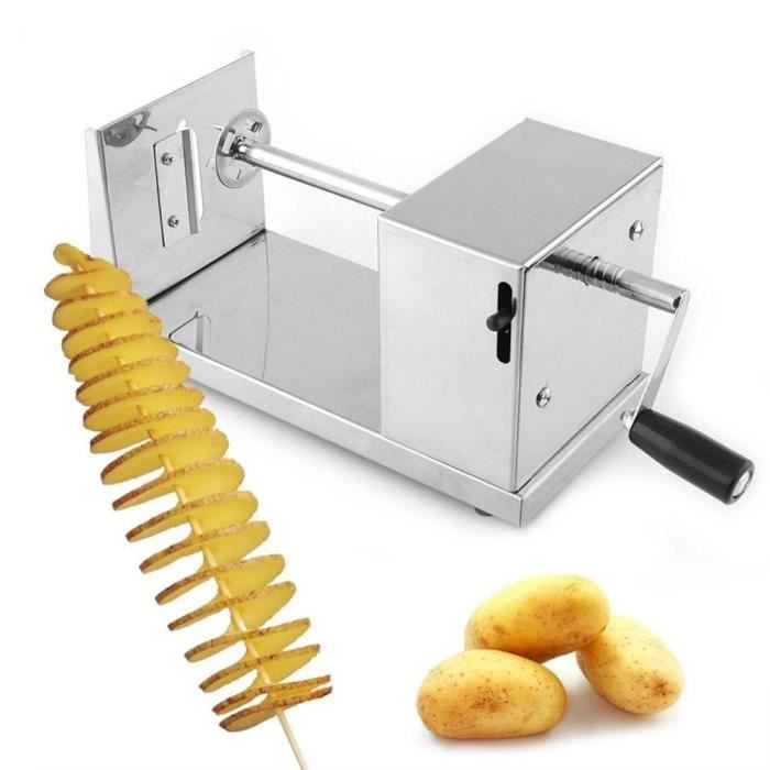 Couteau A Trancher Hotsale Tornade Pomme De Terre Machine De Coupe Spirale Machine De Decoupe Puces Machine Cuisine Accessoires Cdiscount Maison
