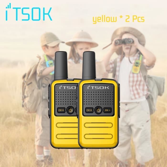 Talkie-walkie YDI Pour Enfants – Portée 1-3 Km, 8 Canaux, Lampe Torche – Extérieur, Jeu De Rôle – Dès 3 Ans