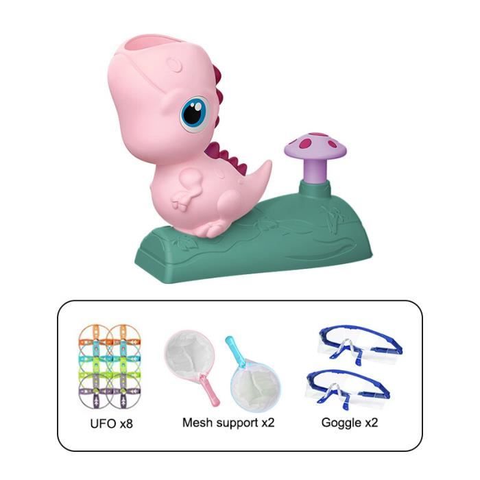 3 en 1 Jeux Exterieur Enfant 3 4 5 6 7 8 9 Ans – Jeu de Saut Musical, Lancer d'Anneaux et Fusée Jouet – Activité Physique Intérieure et Extérieure, Développe la Motricité
