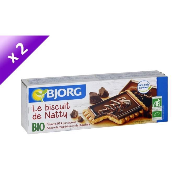 Lot De 2 Bjorg Les Biscuits De Natty 150g Cdiscount Au Quotidien