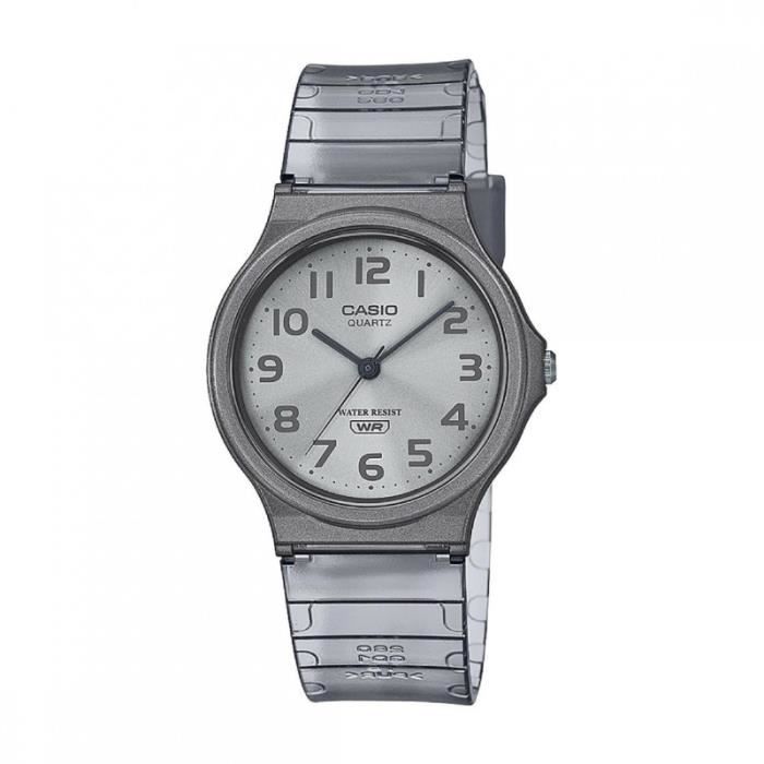 Montre - CASIO - MQ-24S-8BEF - Résine Grise - Étanchéité 30m - Analogique