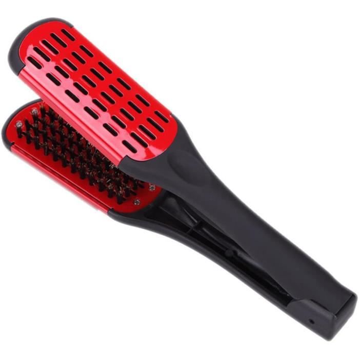 Peigne Lisseur Professionnel 2-en-1 Pour Cheveux Et Barbe - Chauffe Rapide - Marque GlobalShop