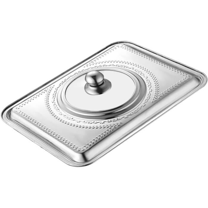 Couvercle Anti-Éclaboussures Inox Avec Poignée Pliable | 25-29-33 Cm | Protection Cuisson & Friture | Multi-Usages Cuisine