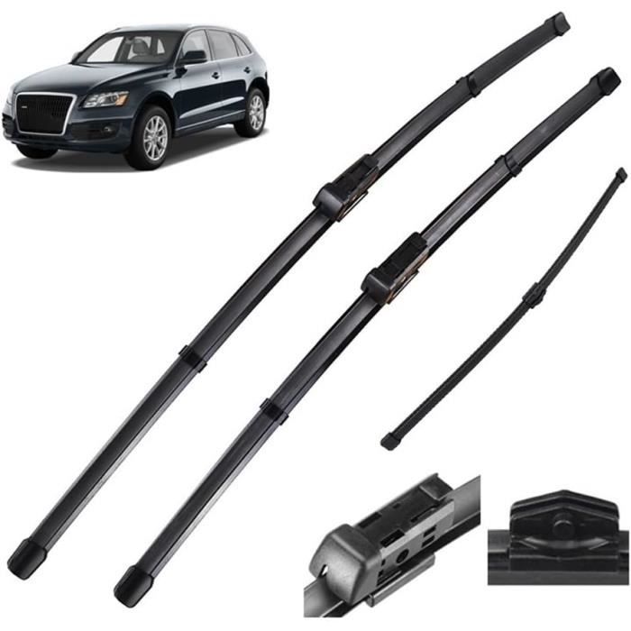 Bras Essuie-Glace Arrière + Balai Compatible Audi A3 S3 RS3 Q2 Q5 - Kit Complet