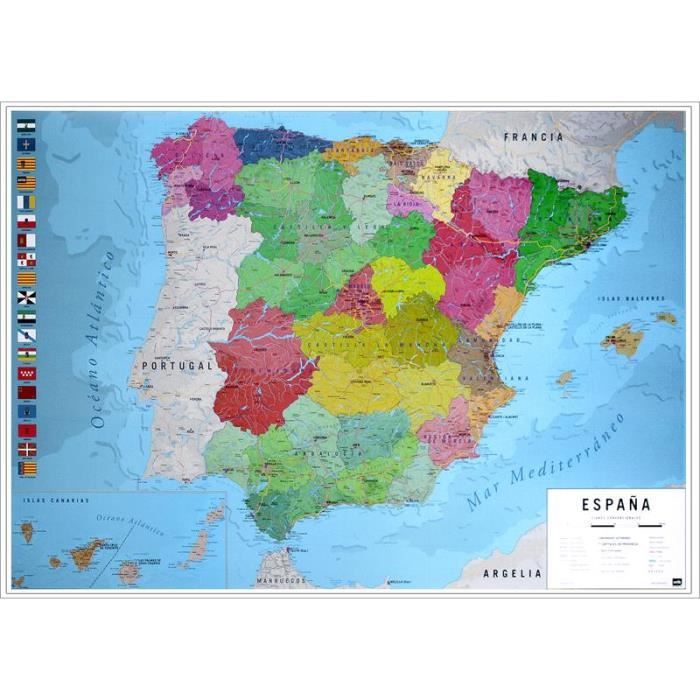 carte de espagne