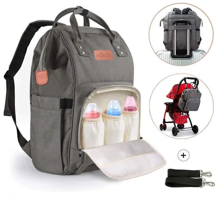 Sacs a Dos a Langer Pour Bebe Sac de Voyage Sac a Couches Multifonction Impermeable Oxford Sacs Isoles Isotherme Soins Bebes Cdiscount Puericulture Eveil bebe