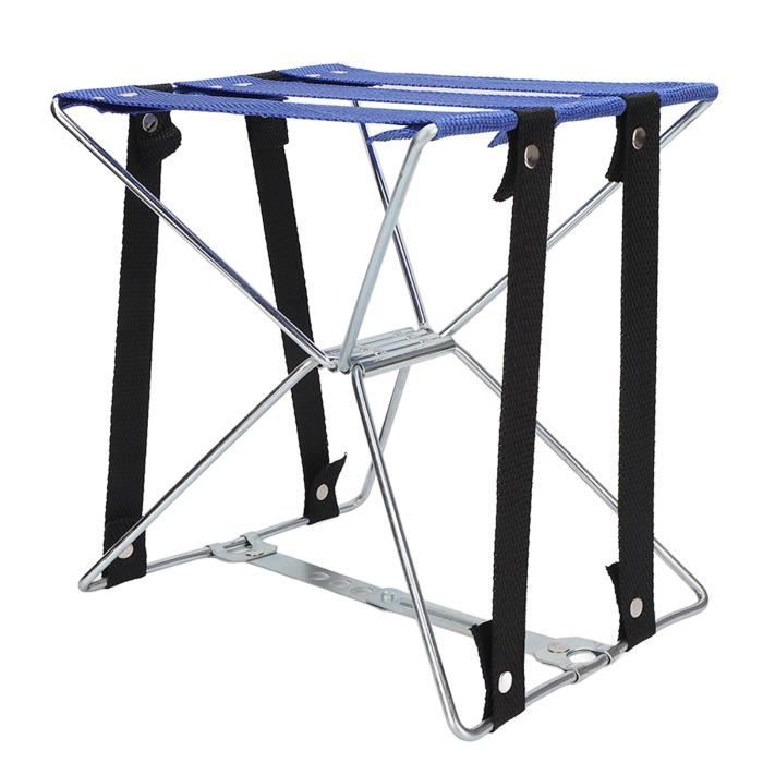 Tabouret Pliable De Camping Ultra Léger En Acier Et Toile Oxford - Siège Portable Pour Extérieur, Pêche, Randonnée