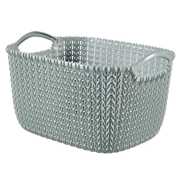Curver Panier De Rangement Rectangulaire 8 L Aspect Tricot