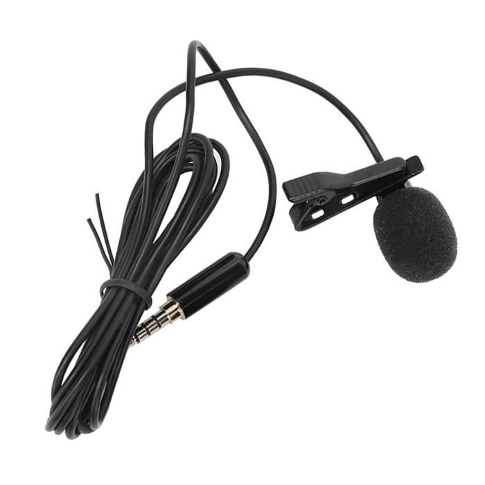 Duokon Microphone à Pince Pour Collier Microphone à Clip De Collier D