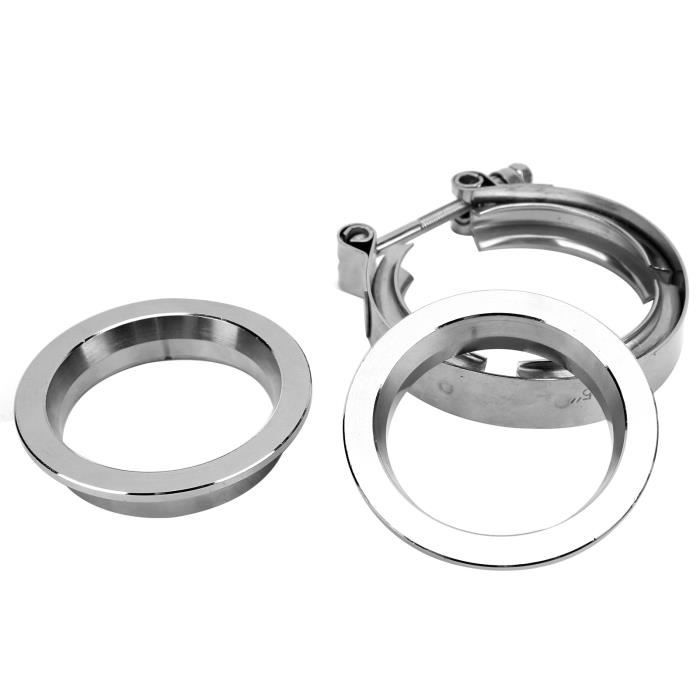 Kit Raccord V-Band Inox 304 50,8 Mm (2") - Collier + Flasques Pour échappement Turbo