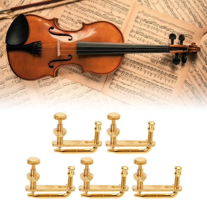 Dioche Accordeur fin de violon Accordeur Fin en MéTal pour Violon, 5 PièCes  Accordeur Fin pour Violon en MéTal instruments outils
