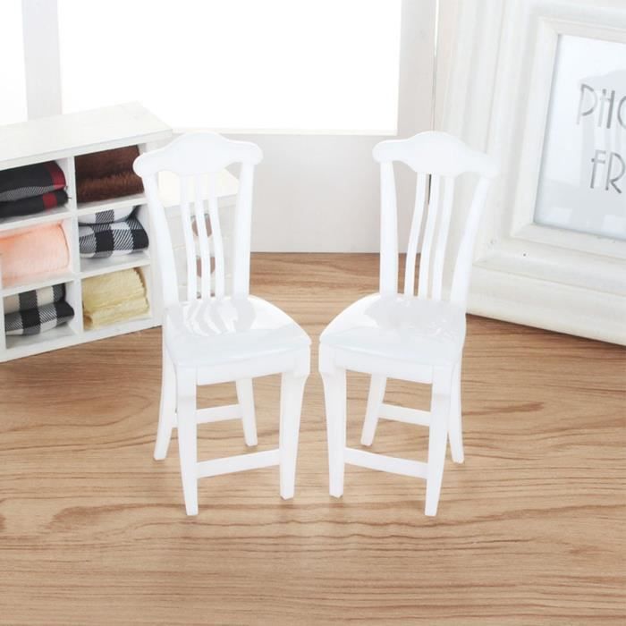 Set Mini Meubles Cuisine 1/12 – Table, Chaises, Accessoires – Jeu De Rôle Maison De Poupée