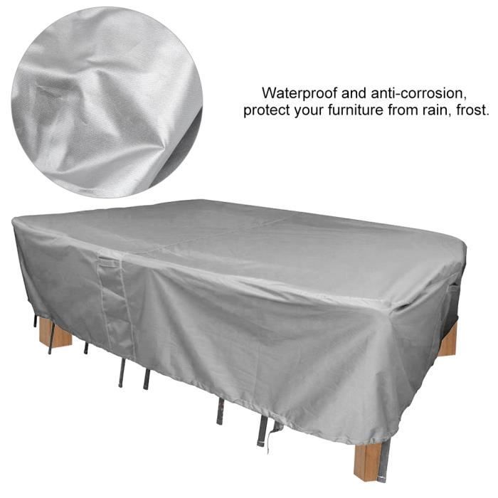 Zerodis Couvercle Protection Climatiseur Extérieur - Tissu Imperméable Avec Sortie Eau - Taille L