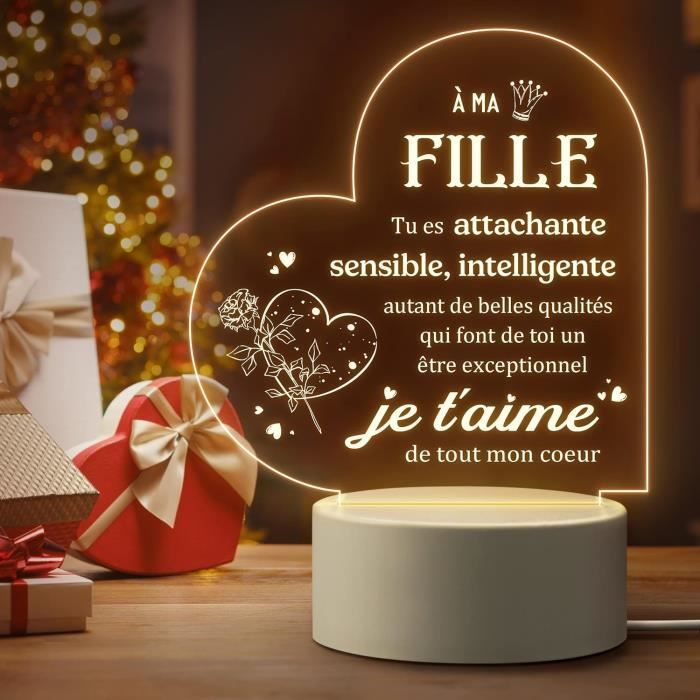 Veilleuse Fille Sur Croix Cosmos – Porcelaine – Multicolore – Neuve