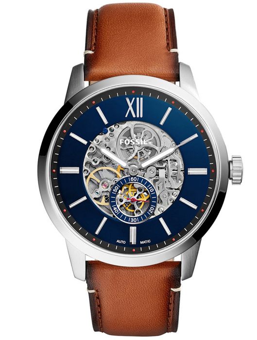 Fossil Montre Homme en Cuir Marron Marron - Montres \u0026 Bijoux Montre 129,00 €