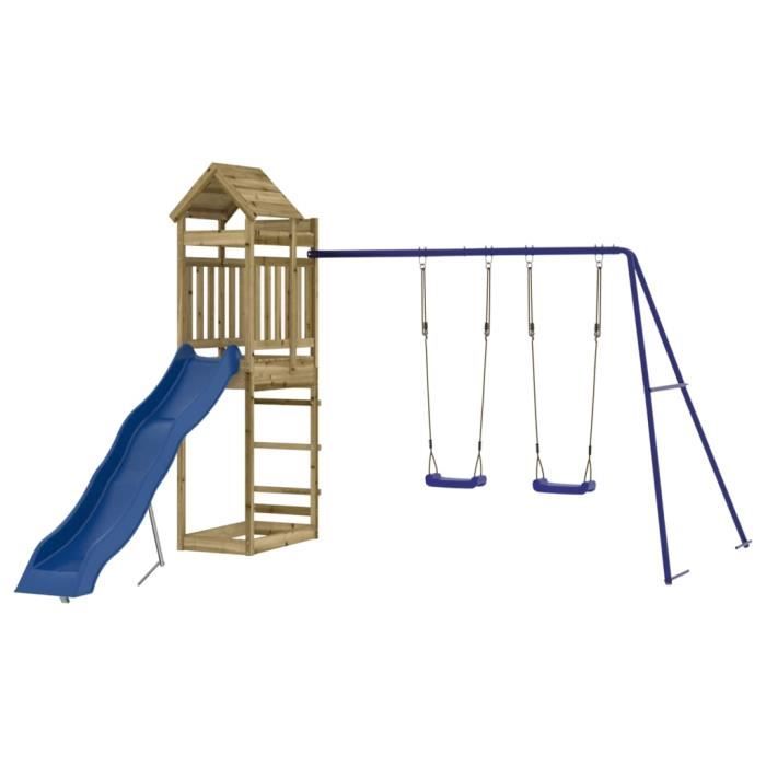 Aire de jeux avec portique en bois de pin traité Fungoo Maxi Exposure - Fungoo Aire de jeux avec portique en bois de pin traité Fungoo Maxi Exposure - Fungoo