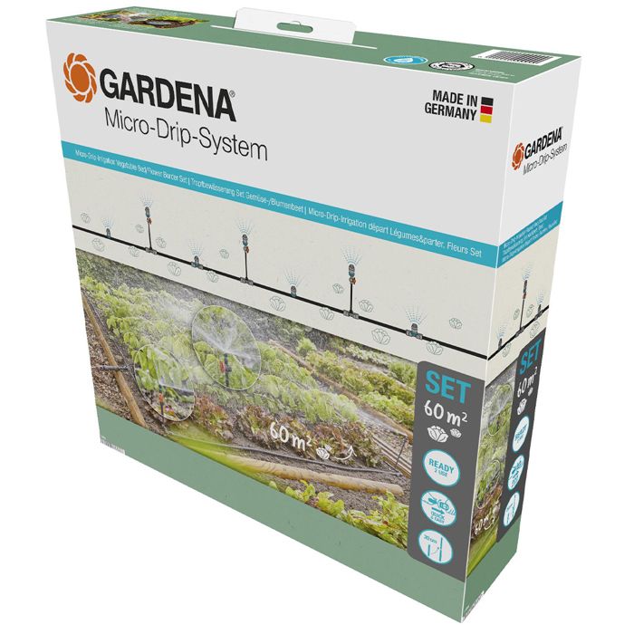 Kit d'initiation pour potagers GARDENA - jusqu'à 60m² - 13450-20