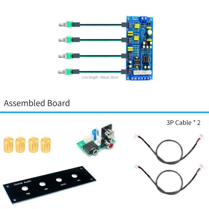 Lot De 3 Préamplis NE5532 Avec Réglage Volume, Aigus – Carte Tonalité Pour Amplificateur Audio