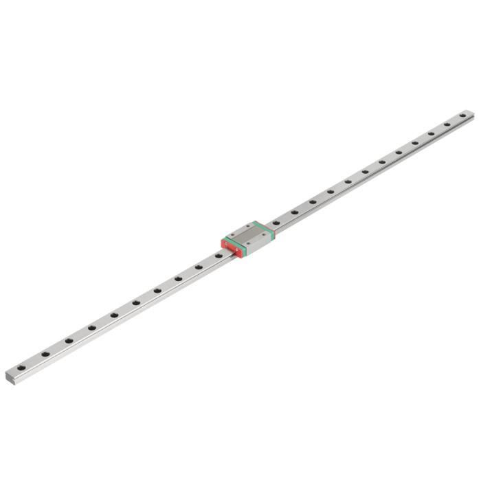 Rail Guidage Linéaire MGN12H - Bloc Coulissant Haute Précision - Pour CNC & Machines-Outils